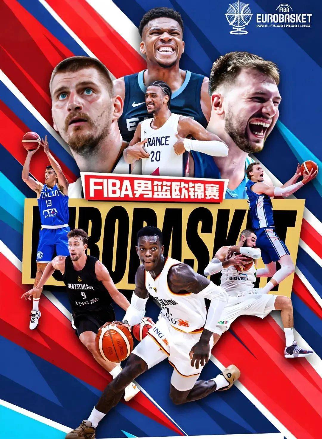 欧锦赛男篮2025完整赛程時(shí)间表，2025年(nián)FIBA欧洲杯直播，NBA巨(jù)星齐聚争霸！